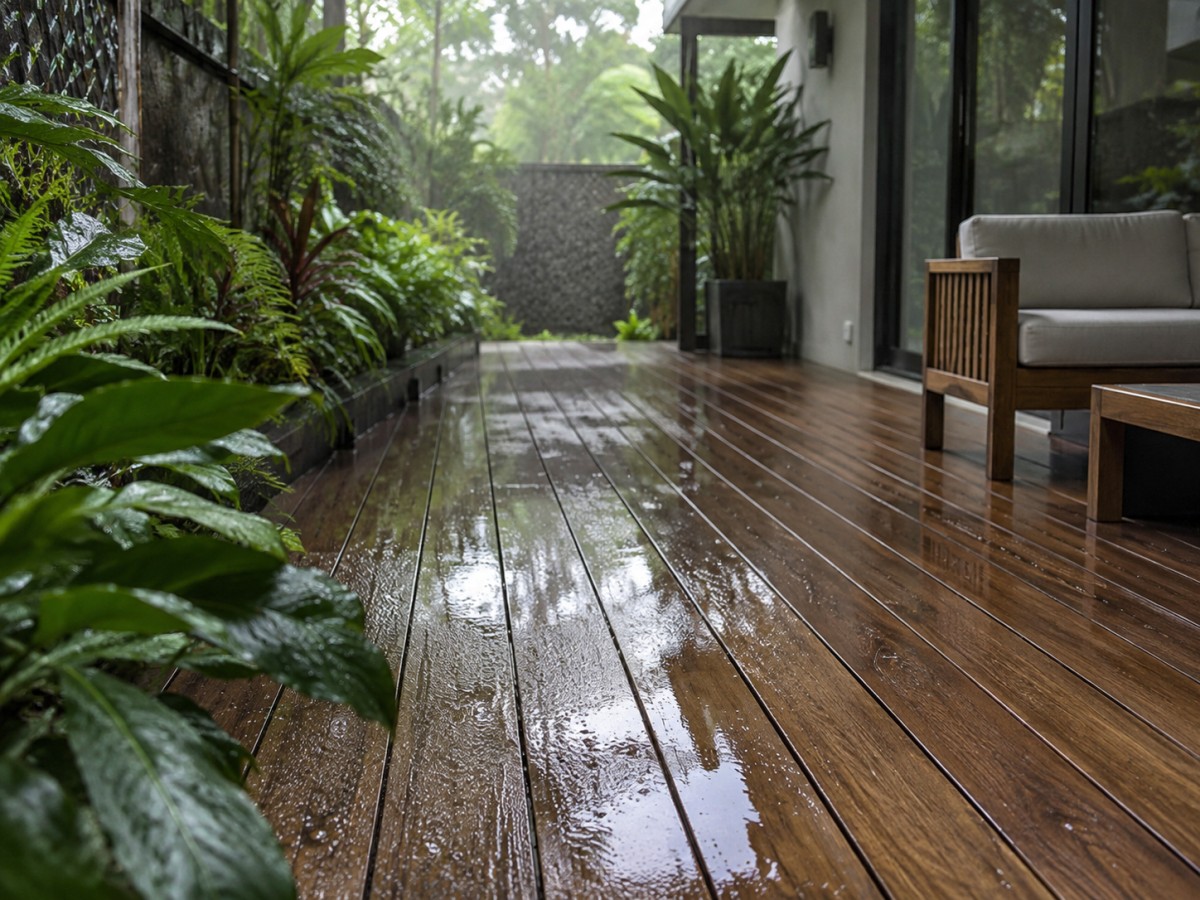 Humid Outdoor Garden Decking Environment