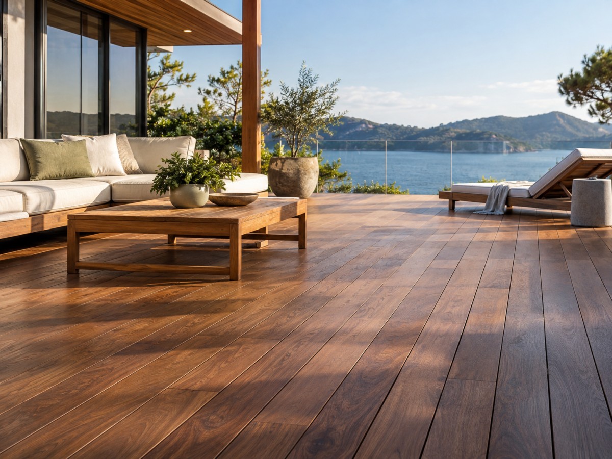 Outdoor Decking Appearance in Tropical Sunlight