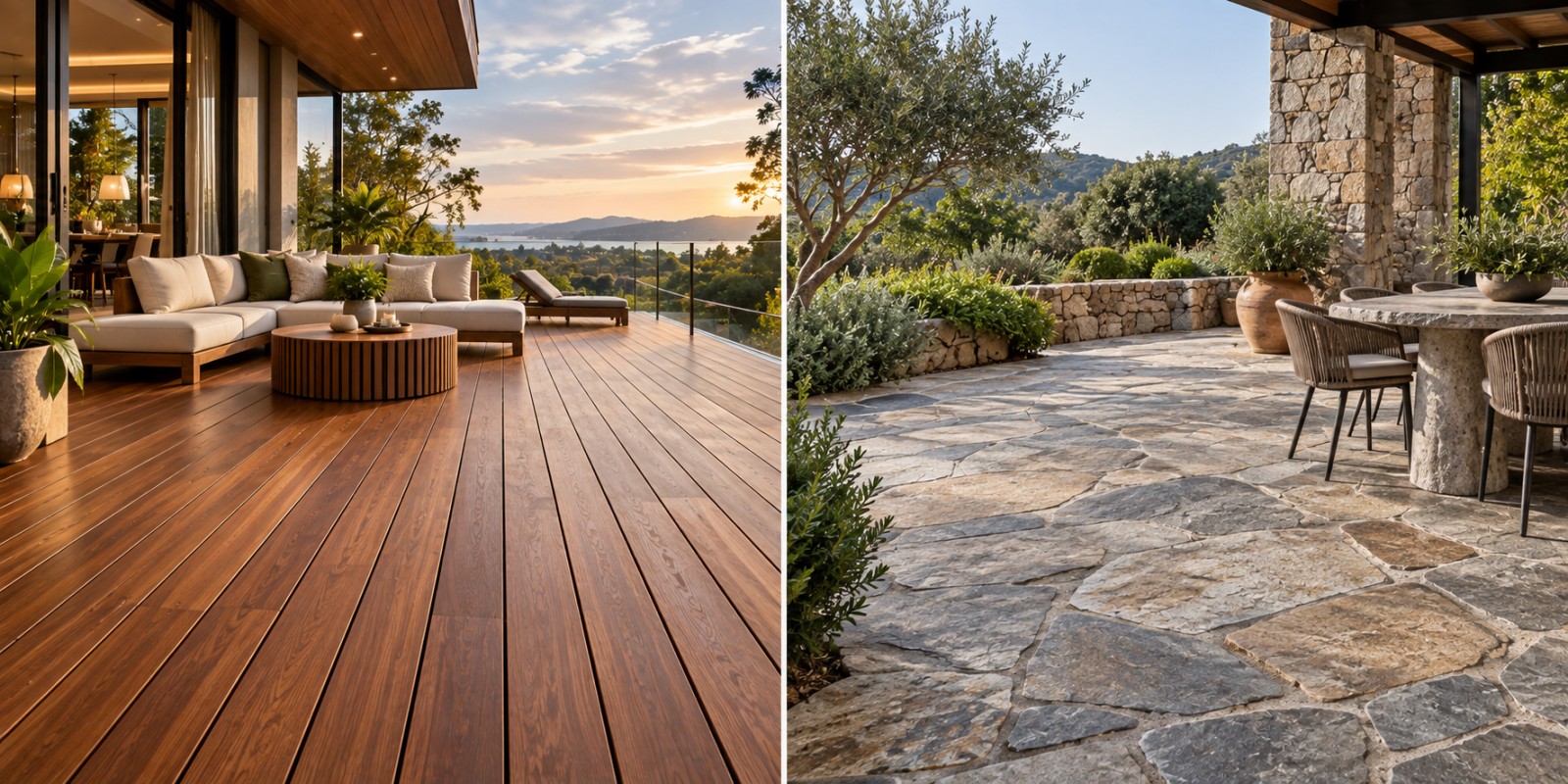 Timber Decking vs Stone Flooring: Key Differences for Outdoor Spaces in Malaysia