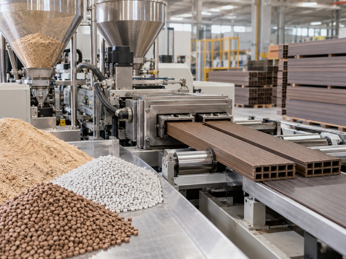 How WPC decking is manufactured